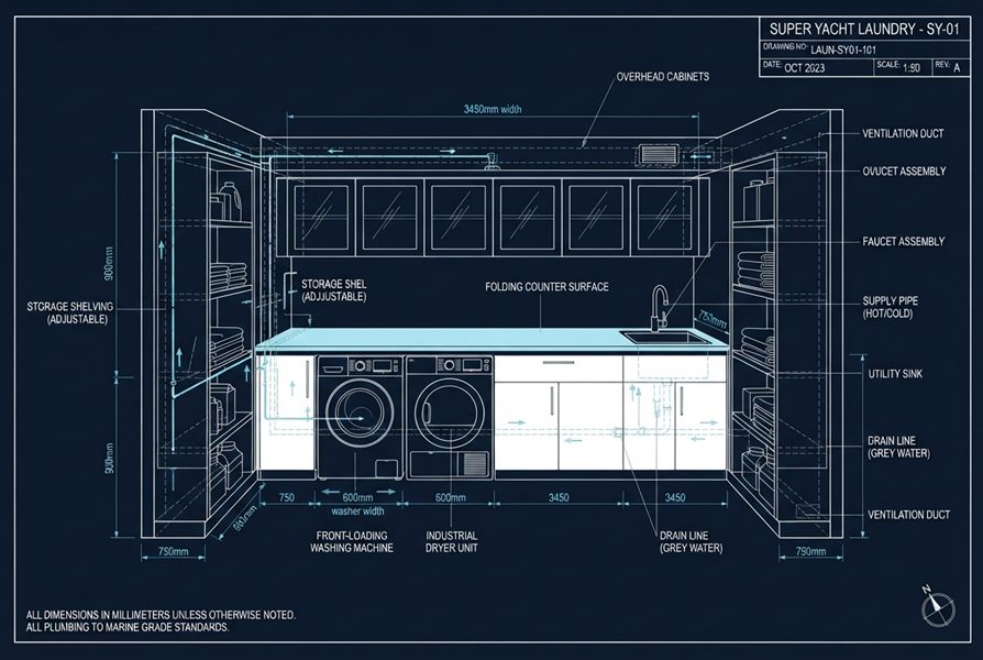 How to Specify a Superyacht Laundry Room: A Practical Guide