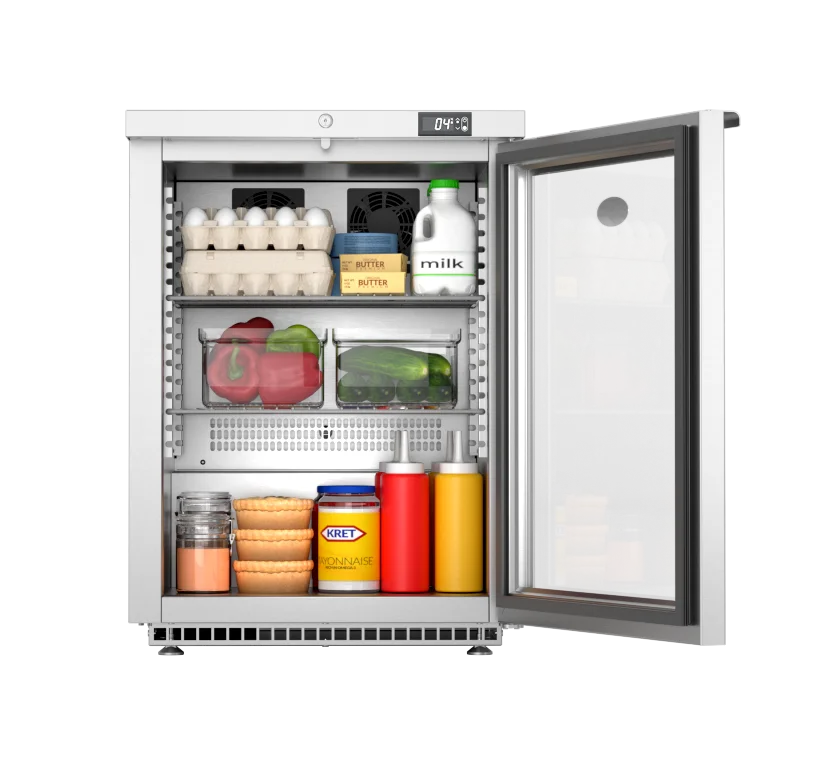Foster HR150G Camlı Tezgah Altı Buzdolabı 150 Litre Aydınlatmalı | A Endüstriyel 3