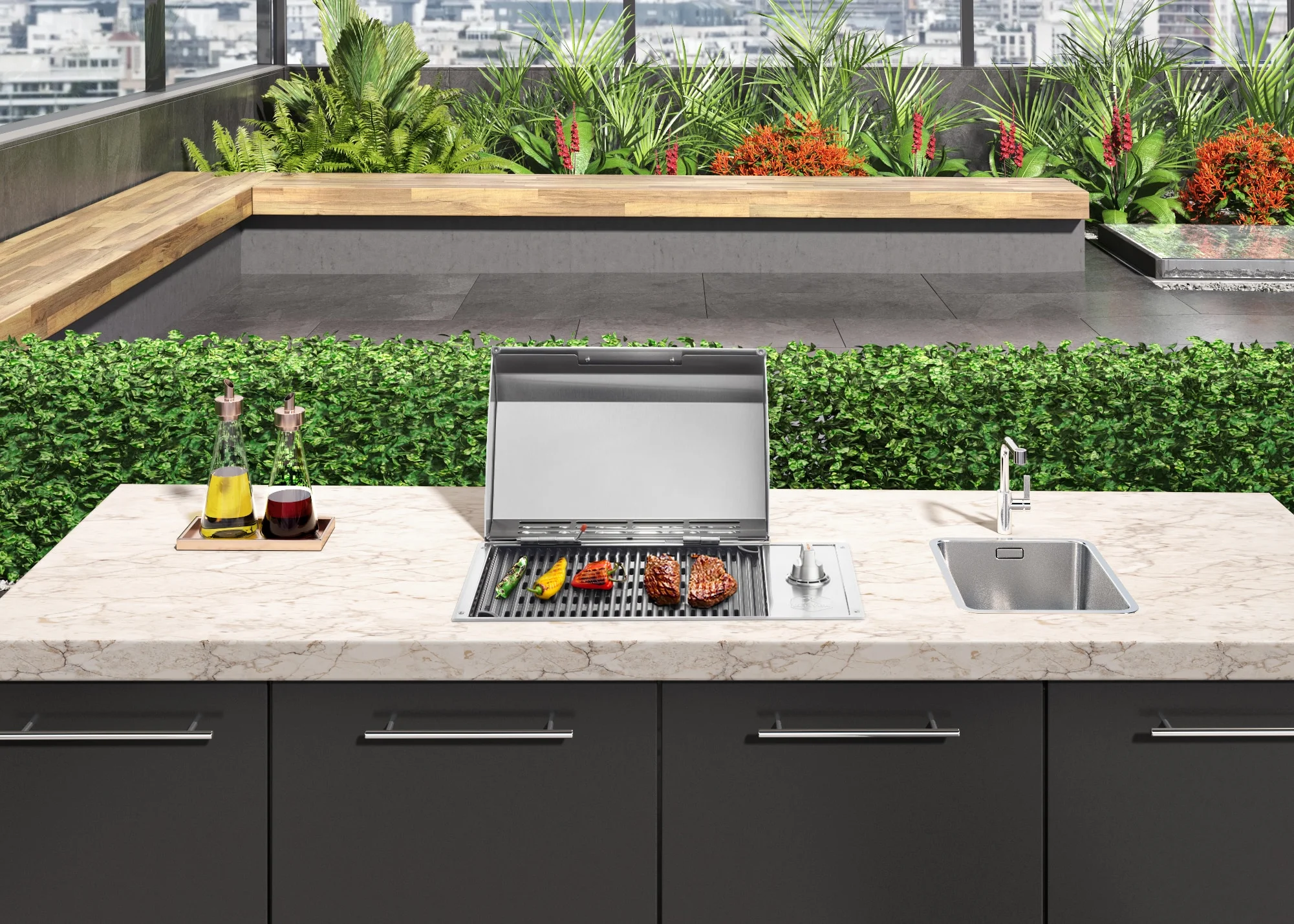 Built-In City Grill – 120V 6