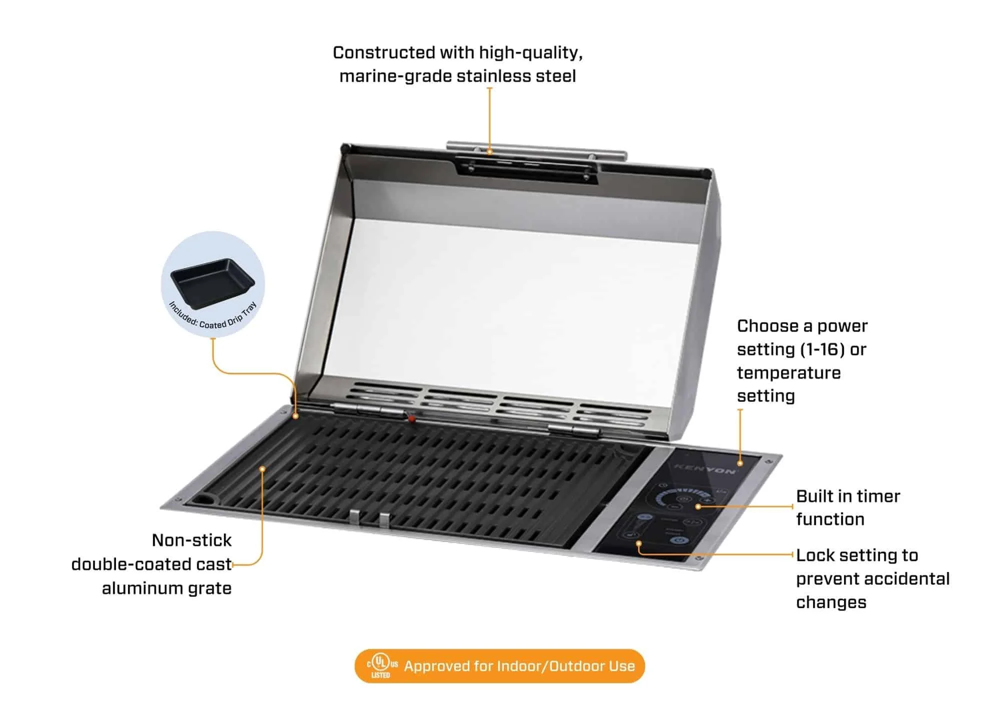Frontier Elektrikli Izgara – IntelliKEN Touch™ 4