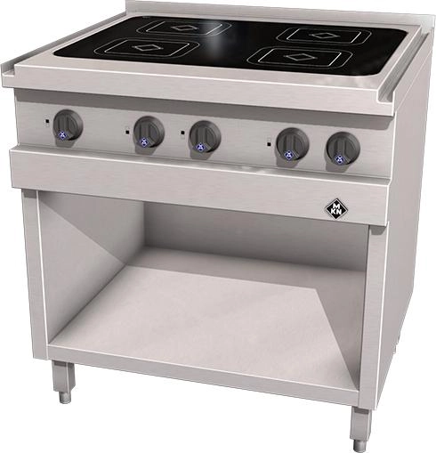 MKN 4 Bölgeli Seramik Ocak 2123402 – Optima 700 Serbest Duran 9,2kW
