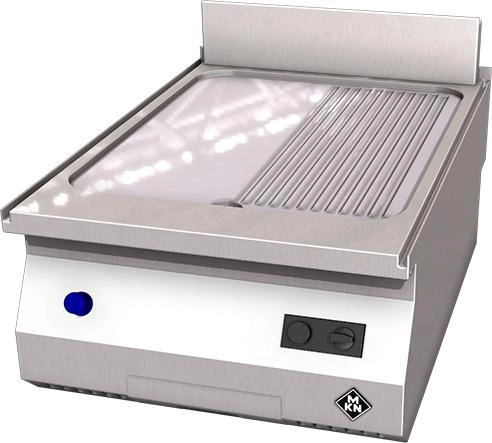 MKN Gazlı Sacı 1261102 – Yarı Düz Yarı Oluklu 7kW Piezo Izgara Tava