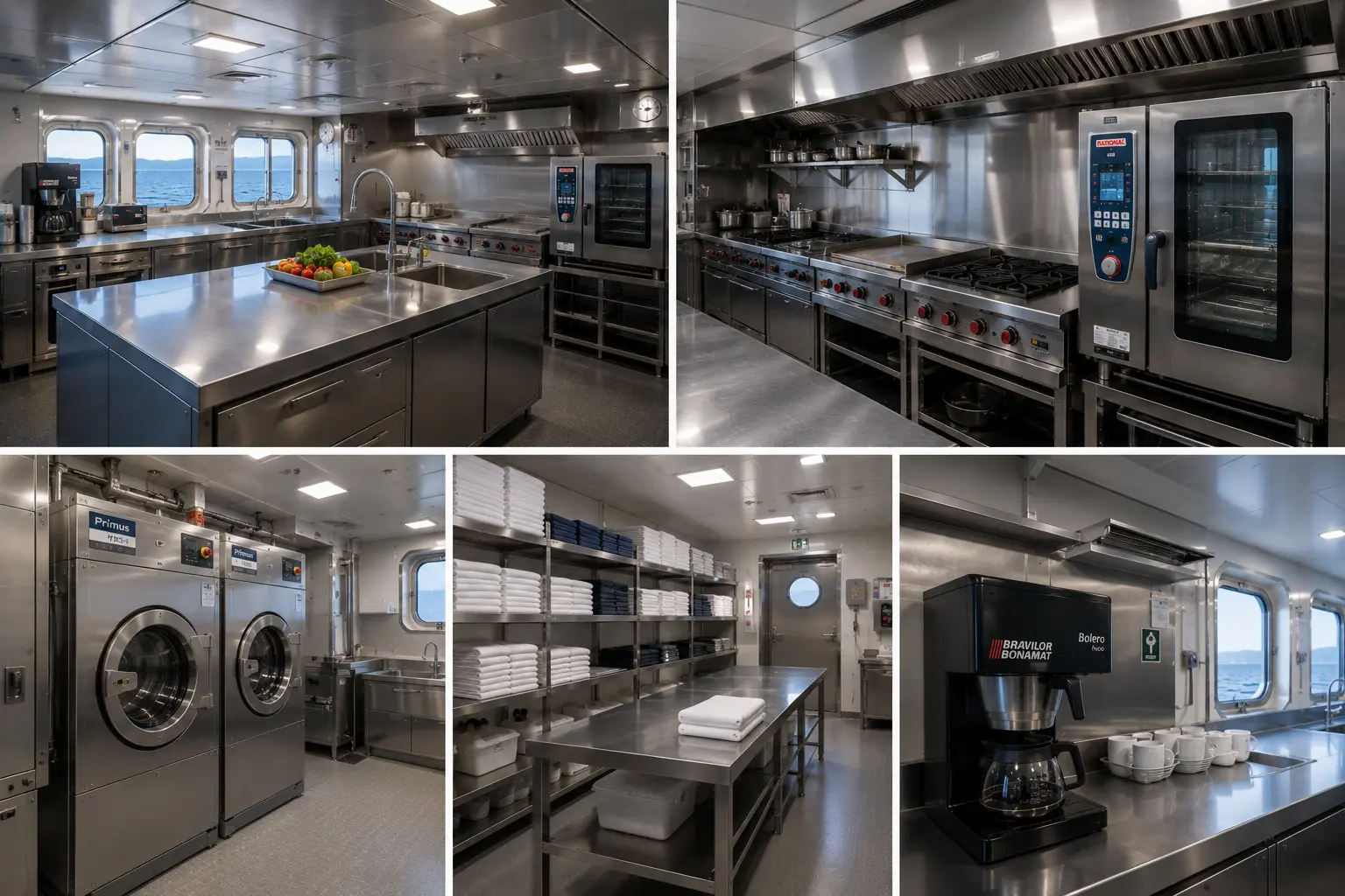 Istanbul to Bursa commercial ferry galley and laundry system full renewal — completed in 5 days