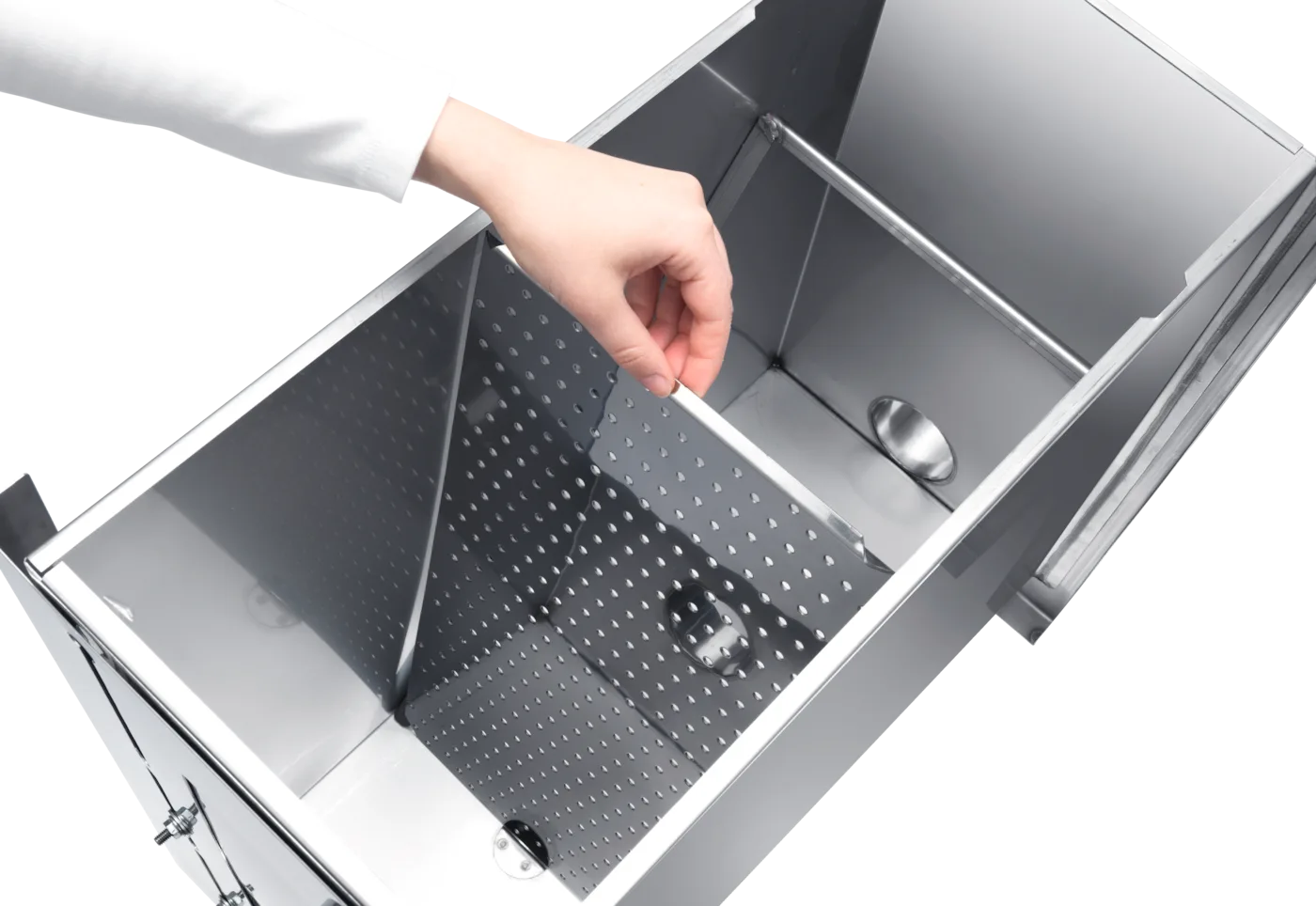 Miele APWM 900 Paslanmaz çelik tiftik filtresi kutusu, Renksiz 2