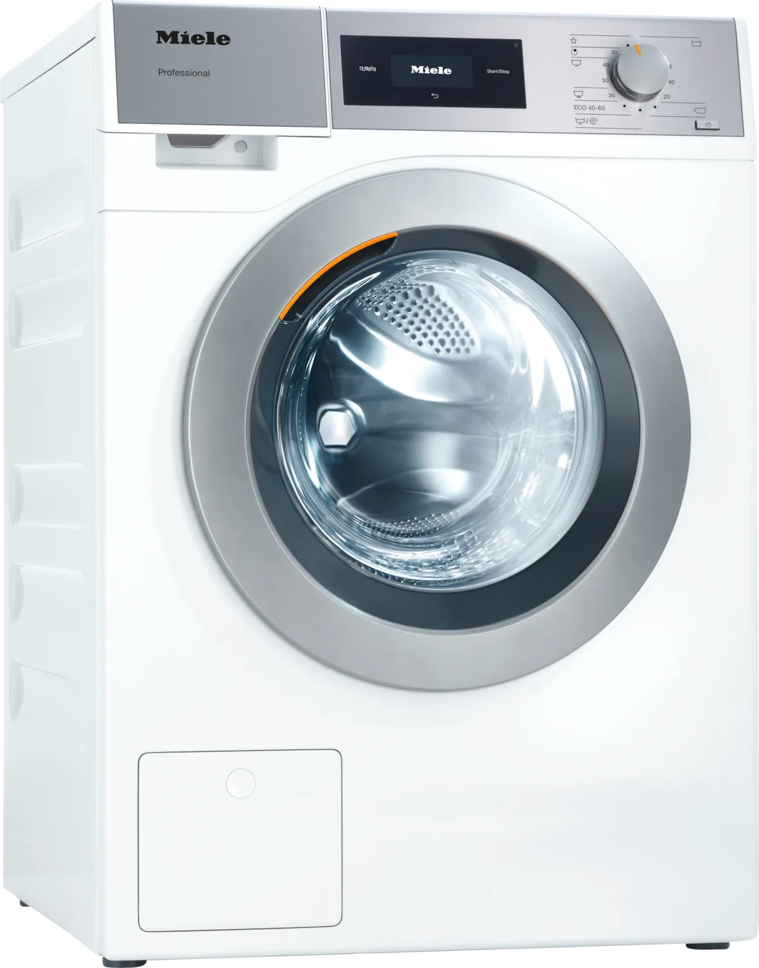 Miele PWM 507 EL DP MAR 3 AC 400-480V 50-60Hz Küçük Devler serisi profesyonel çamaşır makinesi, elektrik ısıtmalı, tahliye pompalı, Lotus beyazı, toz boya kaplı - Kuzey Amerika 440V Yatları
