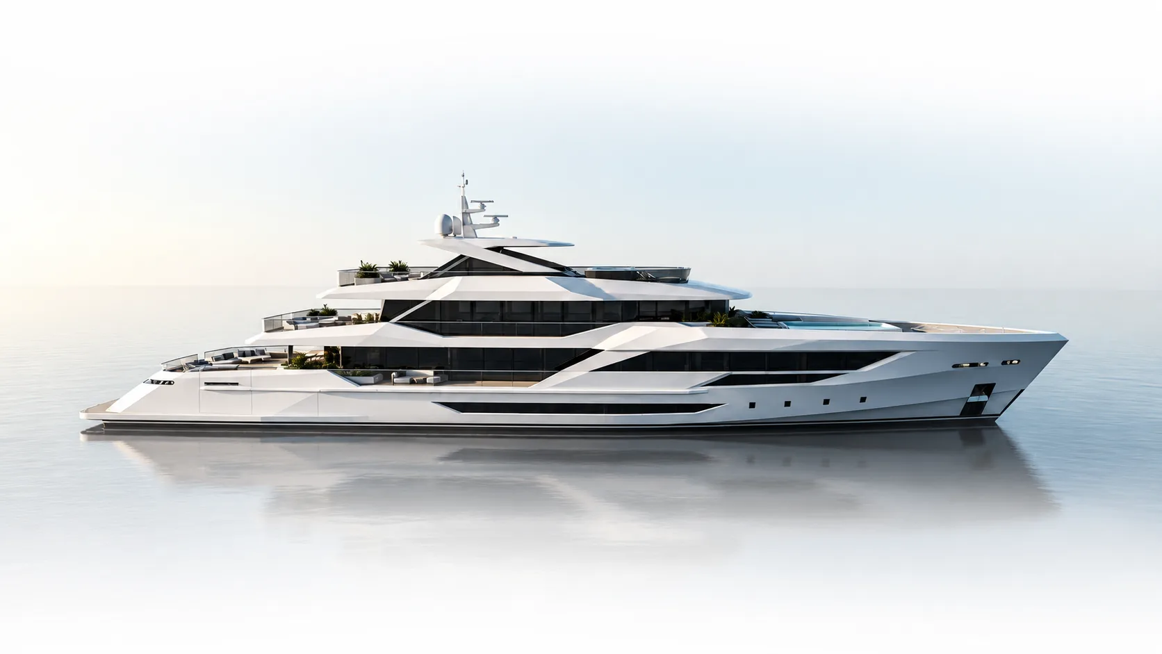 Superyacht at sea â€” Vista Marine professional galley and laundry specialists for superyachts and commercial vessels